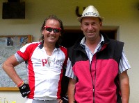 Radlwolf mit dem ehemaligen österreichischen Skirennläufer Bernhard Flaschberger