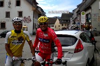 Michi Kurz und Radlwolf beim Paracycling Europacup in Elzach
