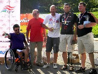 v.l.n.r. Organisator Peter Lenz, KBSV Prasident Franz Weingartner, Radlwolf, &Ouml;M Sen. und Ktn. Meister Dietmar Ragger und Stefan Eberndorfer