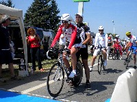 Radlwolf beim Start zum Einzelzeitfahren