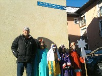 Radlwolf mit den Sternsingern