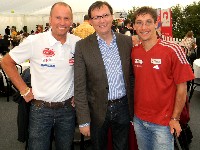 v.l. Wolfgang Dabernig, Sportminister Norbert Darabos und Michael Kurz