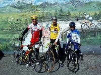 v.l. Radlwolf, Michi und Nils Kurz in Ligosullo