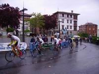 Behindertenradrennen bei Regen und 7 Grad.