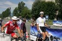 v. links: Radwolf und Alexander Hohlrieder beim Start