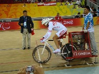 Radlwolf beim Start 1000m EZF Bahn