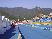 Start und Zielgel&auml;nde der Stra&szlig;enrennen