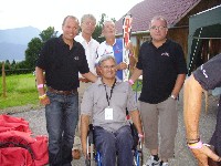 Radlwolf, Obmann Hobbyradrunde Feistritz Erich P&ouml;tscher, Klaus Klammer, Panaceo Erfinder Jakob Hraschan, P-Tec Chef  Klaus Mamedof