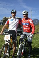 Radnachwuchshoffnung Thomas Kogler und Radlwolf