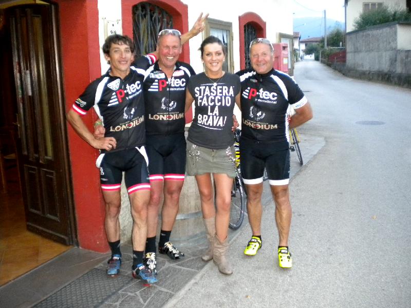den Abschluss der Tour machten die Radler bei Ulica in der BAR AL TIGLIO in Togliano