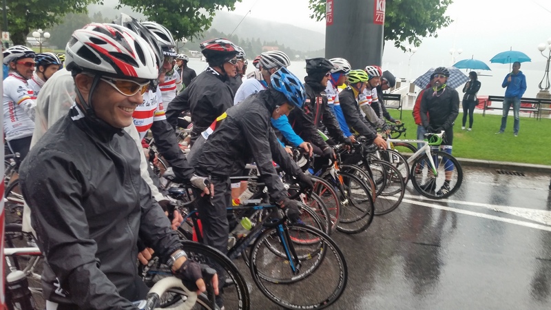 strömender Regen bei der "Tour de Franz 2016"