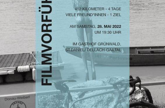 Filmvorführung „Radlwolf und Michi Kurz mit Freunden per Rad am Donauradweg“ in St. Daniel