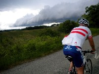 Gewitterstimmung in den Ausläufern der Pyreneen kurz vor Le Mas ď Azil