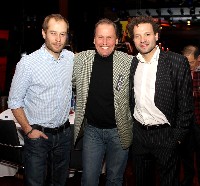 Biathlon Olympiasilbermedaillengewinner Daniel Mesotitsch, Wolfgang Dabernig, Rad Exprofi LRV Präsident Paco Wrolich