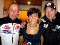 Paralympicsilbermedaillengewinner Wolfgang Dabernig, Olympiasiegerin Gabriella Paruzzi und ÖSV Erfolgstrainer Harald Rodlauer