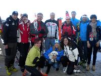v.l.n.r. Harald Rodlauer, Kathi, Ex Gesundheits und Sportminister Dr. Michael Ausserwinkler, Radlwolf, Ossi, Manfred, Norbert und Gabriella Paruzzi, vorne Babsi, Jutta mit Sunny und Elisabeth