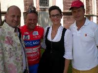 v.l. Edelgreißler Herwig Ertl, Radlwolf, Marianne Daberer Bio Hotel und Karl Hannes Planton ORF