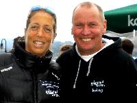 Ruderweltmeisterin Michaela Taupe-Traer mit Radlwolf