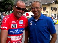 Radlwolf und Ex-Profi und ORF-Co Kommentator Gerhard Zadrobilek, Zadrobilek ist der erste Radsportler der Welt, der jeweils ein Straßen- und ein Mountainbike-Weltcuprennen gewann