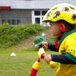 Anton konzentriert dem Ziel entgegen, Platz 37, wenn die Mama nur schneller gefahren wäre