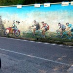 vorbei an den "Giro d Italia" Siegern Nähe Bordano