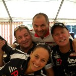 Gönner P-Tec Chef Klaus Mamedof, Trainingspartnerin Katja, ÖM Erich Stauffer und Radlwolf