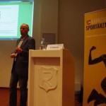 Wolfgang Dabernig beim Referat über "Sport – Integrations- und Motivationsfaktor"