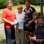 Siegerehrung v.l. Stefan Eberndorfer, KBSV Präsident Franz Weingartner, Vizemeister Radlwolf und Organisator Peter Lenz nicht am Foto Kärntner Meister Thomas Grocher der vorzeitig zum Training abreisen musste