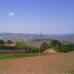 wunderschöne Ausicht über die Hügel der Romogna zur Adria