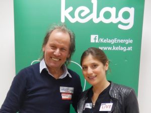 Wolfgang Dabernig mit Olympionikin Lisa Perterer Triathlon