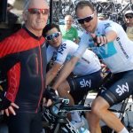 die Irschner Fußballlegende Hans Linder mit Chris Froome