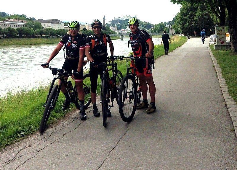 Start "Alpe Adria Radweg" in Salzburg