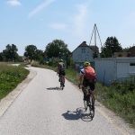 Radlwolf und Michi am Donauradweg, Foto: © Kurt Strobl