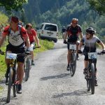 die Radler, Läufer und Wanderer das Ziel auf der Unteren Vaalentinalm, Fotos: © Karin Franz