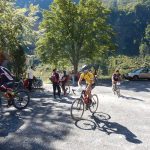 Radlwolf, Michi und Freund Ossi Jochum im Ziel; Foto: © Karin Franz