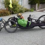 Seppl Stabentheiner bewältigte die Strecke von Klebas zur Valentinalm und retour mit seinem Handbike; Foto: © Radlwolf