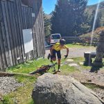 Nils kommt zum Kontrollpunkt Zollnerhütte