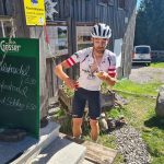 Samuel beim Kontrollpunkt Zollnerhütte