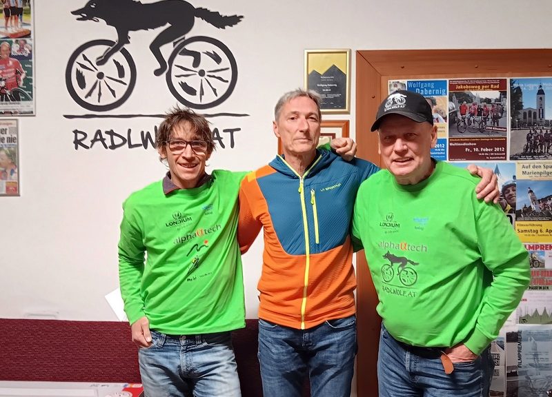 v.l. Michi Kurz, Sven Kristler und Radlwolf; Foto: © Radlwolf