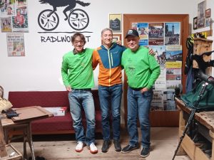 v.l. Michi Kurz, Sven Kristler und Radlwolf; Foto: © Radlwolf
